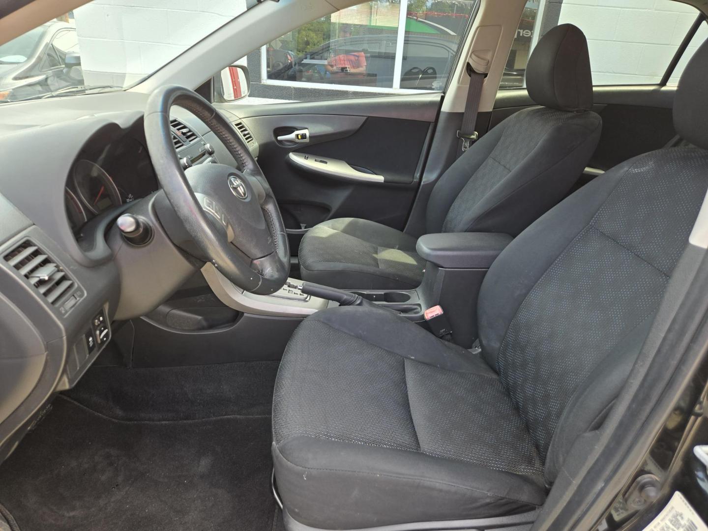 2010 BLACK /BLACK Toyota Corolla S 4-Speed AT (1NXBU4EE9AZ) with an 1.8L L4 DOHC 16V engine, 4-Speed Automatic Overdrive transmission, located at 503 West Court, Seguin, TX, 78155, (830) 379-3373, 29.568621, -97.969803 - Photo#4