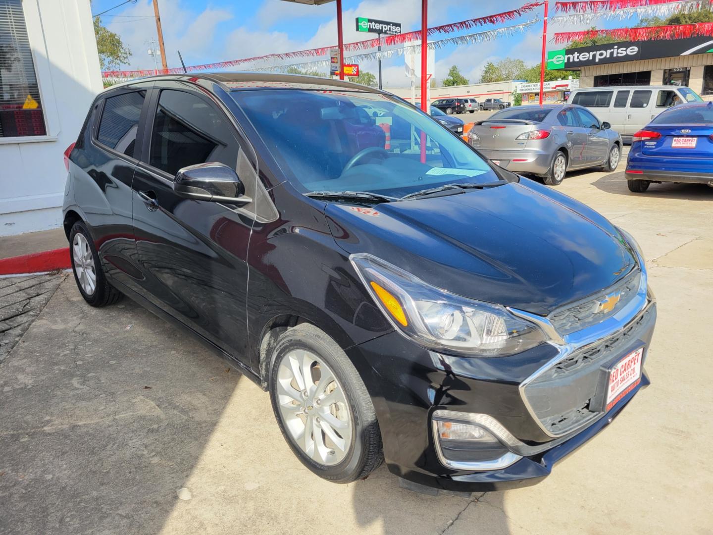 2019 BLACK /BLACK Chevrolet Spark 1LT CVT (KL8CD6SAXKC) with an 1.4L L4 16V DOHC engine, CVT transmission, located at 503 West Court, Seguin, TX, 78155, (830) 379-3373, 29.568621, -97.969803 - 2019 Chevrolet Spark 1LT CVT with a 1.4L L4 16V DOHC, Automatic, Tilt, Cruise, AM/FM Touchscreen Stereo, Power Windows, Locks and Side Mirrors, Bluetooth, Tinted Windows, Alloy Wheels, Rear Wiper, Rear Defroster and more!! - Photo#1