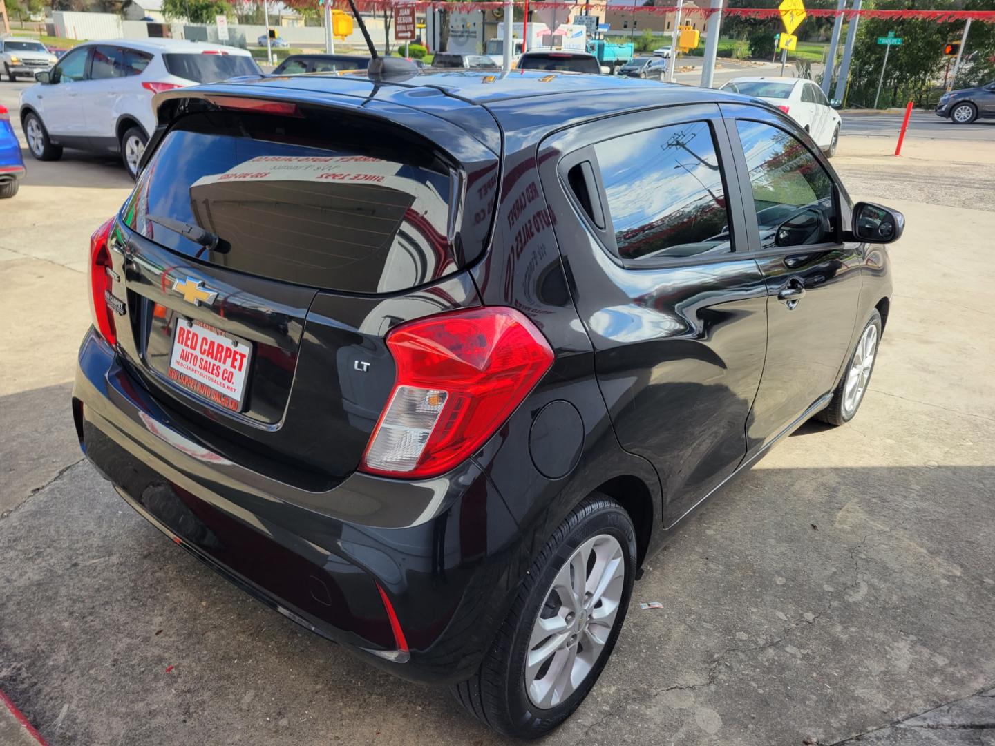 2019 BLACK /BLACK Chevrolet Spark 1LT CVT (KL8CD6SAXKC) with an 1.4L L4 16V DOHC engine, CVT transmission, located at 503 West Court, Seguin, TX, 78155, (830) 379-3373, 29.568621, -97.969803 - 2019 Chevrolet Spark 1LT CVT with a 1.4L L4 16V DOHC, Automatic, Tilt, Cruise, AM/FM Touchscreen Stereo, Power Windows, Locks and Side Mirrors, Bluetooth, Tinted Windows, Alloy Wheels, Rear Wiper, Rear Defroster and more!! - Photo#2