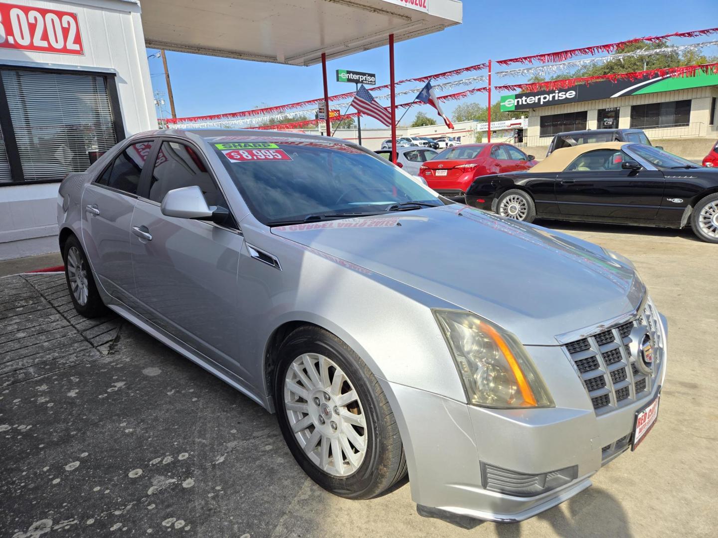 2012 SILVER /Black Cadillac CTS Base (1G6DA5E5XC0) with an 3.0L V6 DOHC 24V FFV engine, Automatic transmission, located at 503 West Court, Seguin, TX, 78155, (830) 379-3373, 29.568621, -97.969803 - 2012 Cadillac CTS Base with a 3.0L V6 DOHC 24V FFV, Automatic, Tilt, Cruise, AM/FM/CD Stereo, Power Windows, Locks, Seat and Side Mirrors, Bluetooth, Leather, Dual Climate Control, Onstar Capability, Alloy Wheels, Rear Defroster and more!! - Photo#1