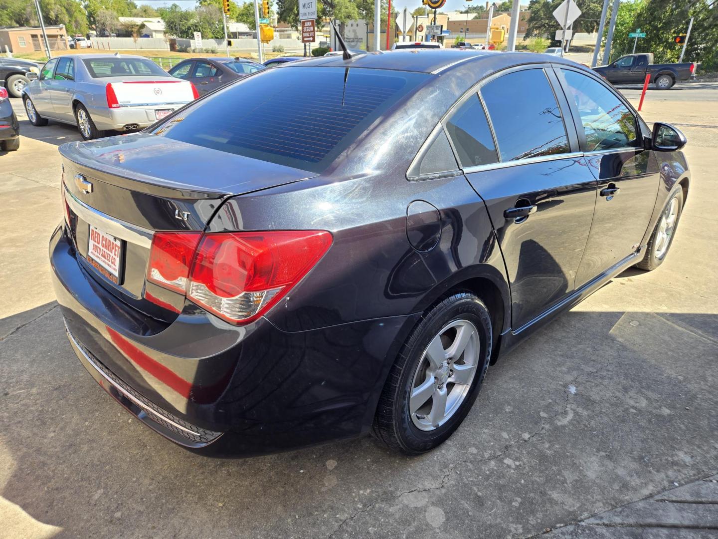 2014 Blue /Black Chevrolet Cruze 1LT Manual (1G1PD5SB9E7) with an 1.4L L4 DOHC 16V TURBO engine, 6-Speed Manual transmission, located at 503 West Court, Seguin, TX, 78155, (830) 379-3373, 29.568621, -97.969803 - Photo#1