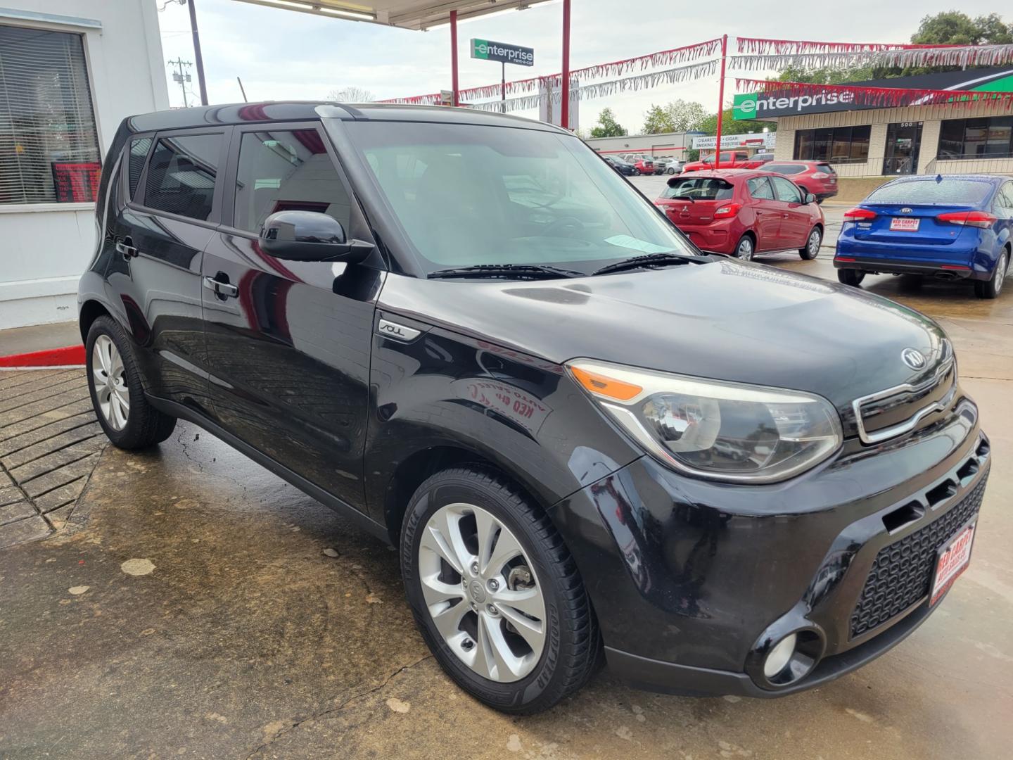 2016 Black /BLACK Kia Soul + (KNDJP3A50G7) with an 2.0L L4 DOHC 16V engine, 6A transmission, located at 503 West Court, Seguin, TX, 78155, (830) 379-3373, 29.568621, -97.969803 - 2016 Kia Soul + with a 2.0L L4 DOHC 16V, Automatic, Tilt, Cruise, AM/FM/AUX Touchscreen Stereo, Power Windows, Locks and Side Mirrors, Bluetooth, Navigation, Universal Garage Openers, Automatic Headlights, Alloy Wheels, Backup Camera, Rear Wiper, Rear Defroster and more!! - Photo#1