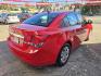 2014 Red Chevrolet Cruze LS Auto (1G1PA5SH8E7) with an 1.8L L4 DOHC 16V FFV engine, 6-Speed Automatic transmission, located at 503 West Court, Seguin, TX, 78155, (830) 379-3373, 29.568621, -97.969803 - Photo#2