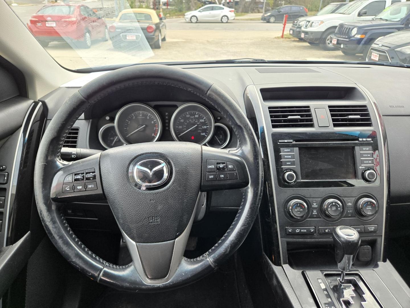 2014 Blue /BLACK Mazda CX-9 Sport (JM3TB2BA0E0) with an 3.7L V6 DOHC 24V engine, 6-Speed Automatic transmission, located at 503 West Court, Seguin, TX, 78155, (830) 379-3373, 29.568621, -97.969803 - Photo#5