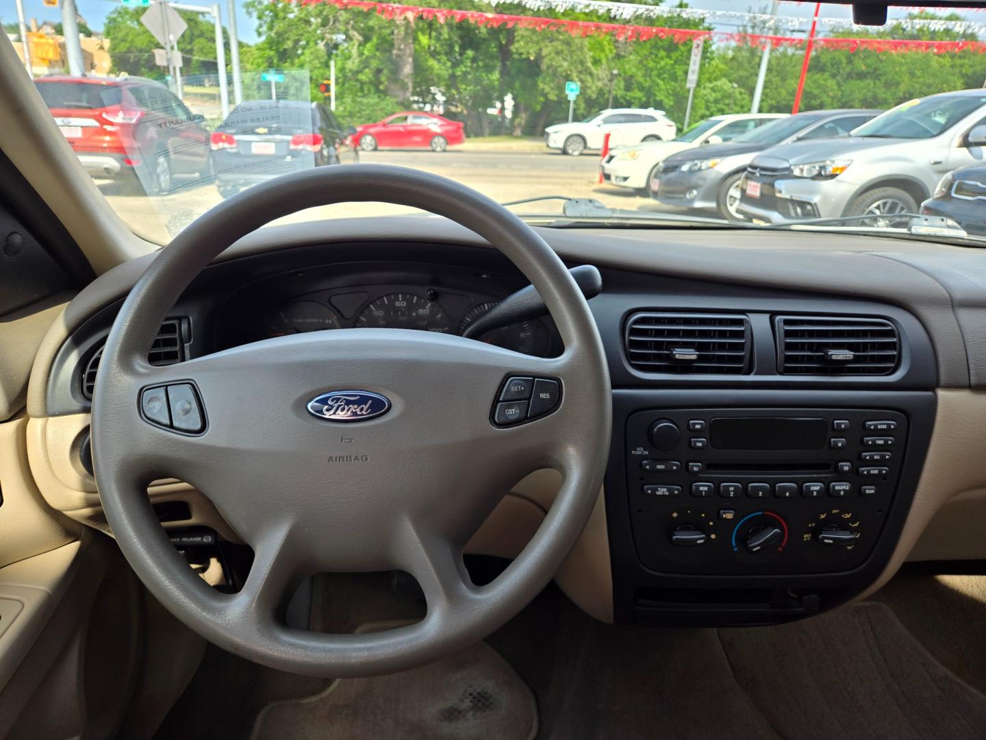 2002 PEWTER Ford Taurus (1FAFP53U72G) with an 3.0L V6 F OHV engine, Automatic transmission, located at 503 West Court, Seguin, TX, 78155, (830) 379-3373, 29.568621, -97.969803 - Photo#5