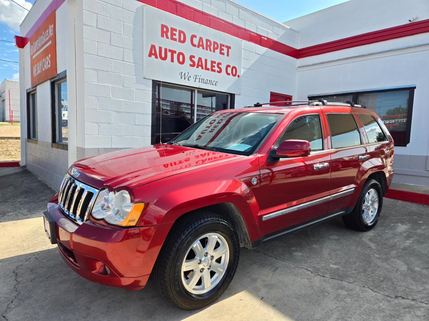 2010 Red Jeep Grand Cherokee Limited 4WD (1J4RR5GT9AC) with an 5.7L V8 OHV 16V engine, 5-Speed Automatic transmission, located at 503 West Court, Seguin, TX, 78155, (830) 379-3373, 29.568621, -97.969803 - Photo#0