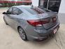 2019 GRAY Hyundai Elantra (KMHD84LF1KU) with an 2.0L I4 F DOHC 16V engine, Automatic transmission, located at 503 West Court, Seguin, TX, 78155, (830) 379-3373, 29.568621, -97.969803 - 2019 Hyundai Elantra Limited with a 2.0L I4 F DOHC 16V, Automatic, Tilt, Cruise, AM/FM/AUX Touchscreen Stereo, Power Windows, Locks, Seat and Side Mirrors, Leather Seating, Heated Seats, Bluetooth, Lane Departure, Power Sunroof, Dual Climate Control, Backup Camera, Bumper Sensors, Alloy Wheels, Rear - Photo#4