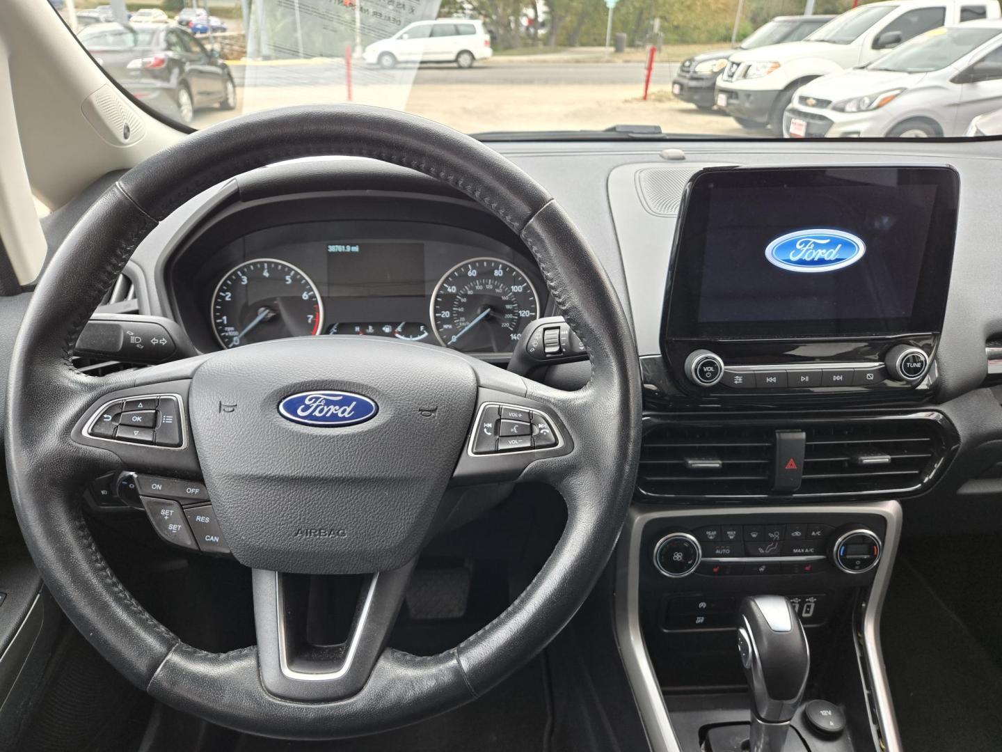 2020 WHITE Ford EcoSport Titanium AWD (MAJ6S3KL8LC) with an 2.0L L4 DOHC 16V engine, 6A transmission, located at 503 West Court, Seguin, TX, 78155, (830) 379-3373, 29.568621, -97.969803 - 2020 Ford EcoSport Titanium AWD with a 2.0L L4 DOHC 16V, Automatic, Tilt, Cruise, AM/FM Touchscreen Stereo, Power Windows, Locks, Seat and Side Mirrors, Navigation System, Leather Seating, Bluetooth, Backup Camera, Bumper Sensors, Power Sunroof, Heated Seats, Heated Steering Wheel, Alloy Wheels, Rea - Photo#5