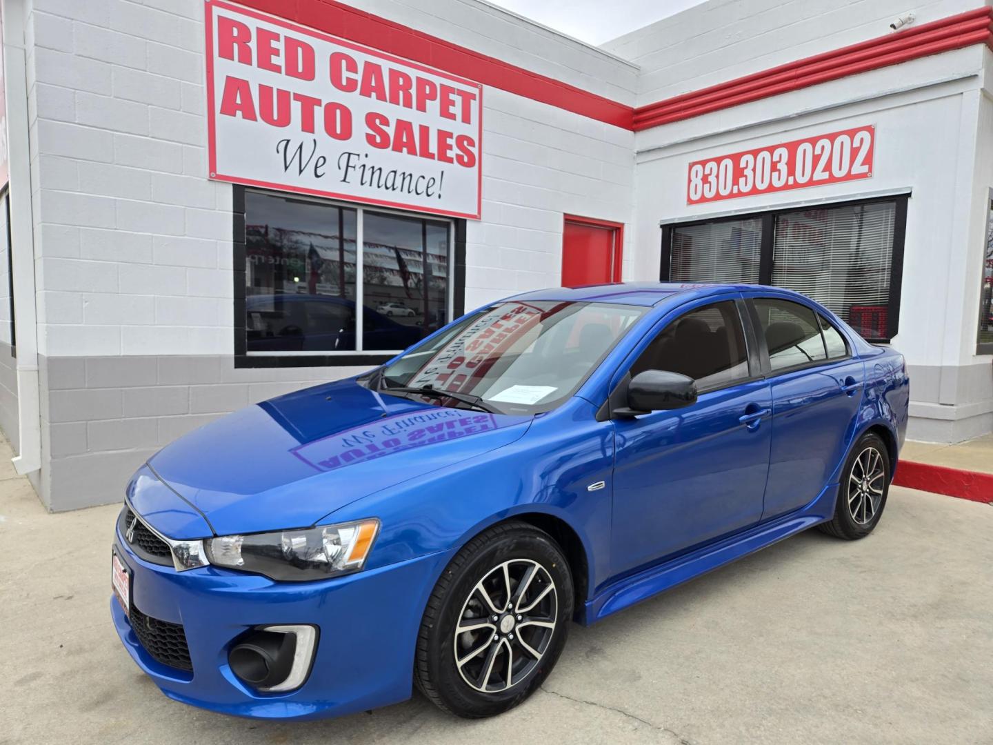 2017 Blue Mitsubishi Lancer ES 5M (JA32U2FU0HU) with an 2.0L L4 SOHC 16V engine, Automatic transmission, located at 503 West Court, Seguin, TX, 78155, (830) 379-3373, 29.568621, -97.969803 - 2017 Mitsubishi Lancer ES with a 2.0L L4 SOHC 16V, Automatic, Tilt, Cruise, AM/FM/CD/AUX Touchscreen Stereo, Power Windows, Locks and Side Mirrors, Bluetooth, Tinted Windows, Alloy Wheels, Backup Camera, Rear Defroster and more!! - Photo#0