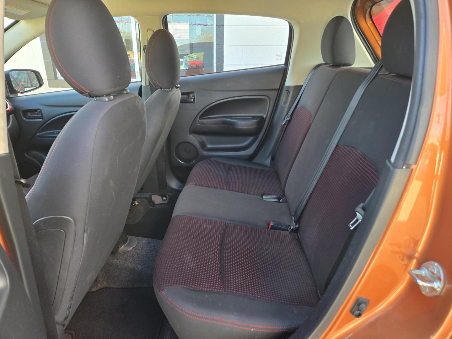 2019 Orange Mitsubishi Mirage GT (ML32A5HJ7KH) with an 1.2L L3 DOHC engine, CVT transmission, located at 503 West Court, Seguin, TX, 78155, (830) 379-3373, 29.568621, -97.969803 - Photo#6