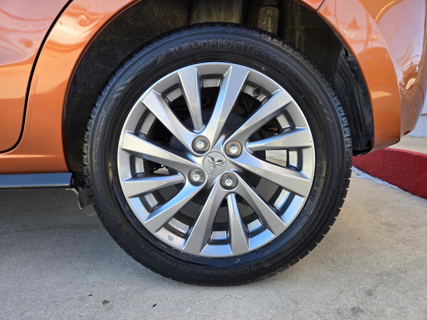 2019 Orange Mitsubishi Mirage GT (ML32A5HJ7KH) with an 1.2L L3 DOHC engine, CVT transmission, located at 503 West Court, Seguin, TX, 78155, (830) 379-3373, 29.568621, -97.969803 - Photo#8