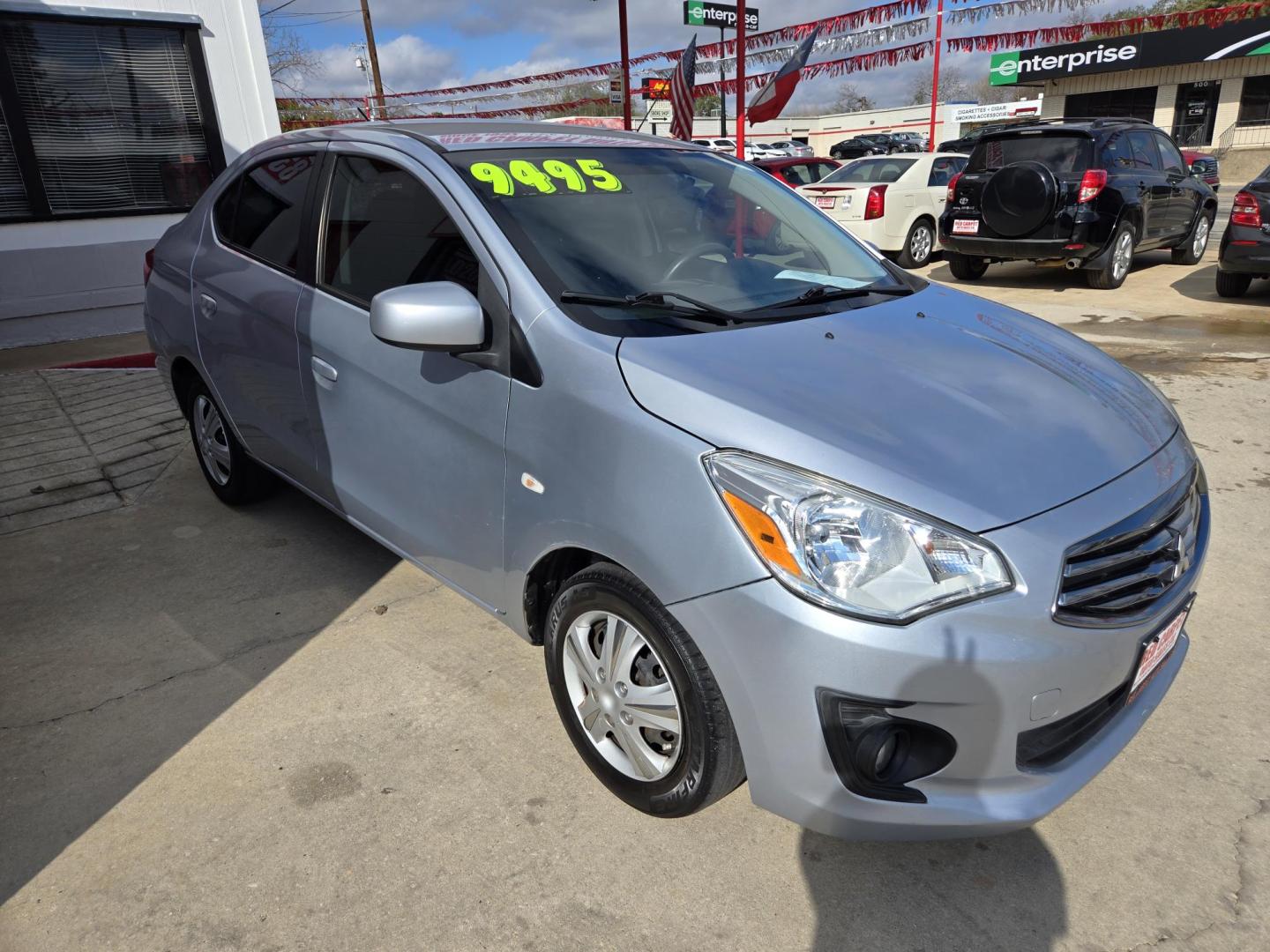 2018 SILVER Mitsubishi Mirage G4 ES CVT (ML32F3FJ5JH) with an 1.2L L3 DOHC engine, CVT transmission, located at 503 West Court, Seguin, TX, 78155, (830) 379-3373, 29.568621, -97.969803 - 2018 Mitsubishi Mirage G4 ES CVT with a 1.2L L3 DOHC, Automatic, Tilt, AM/FM Touchscreen Stereo, Power Windows, Locks and Side Mirrors, Bluetooth, Tinted Windows, Backup Camera, Rear Defroster and more!! - Photo#1