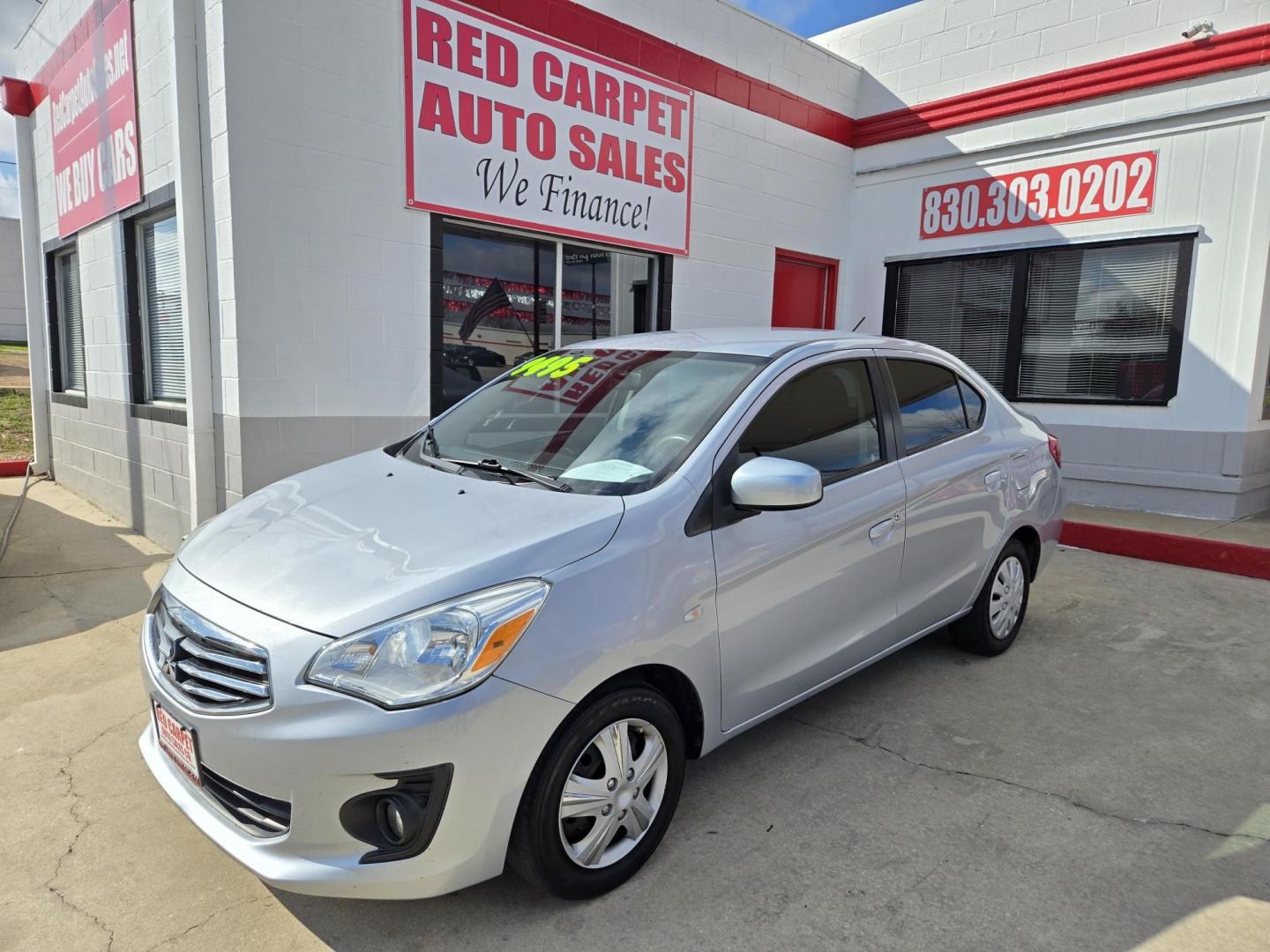 2018 SILVER Mitsubishi Mirage G4 ES CVT (ML32F3FJ5JH) with an 1.2L L3 DOHC engine, CVT transmission, located at 503 West Court, Seguin, TX, 78155, (830) 379-3373, 29.568621, -97.969803 - 2018 Mitsubishi Mirage G4 ES CVT with a 1.2L L3 DOHC, Automatic, Tilt, AM/FM Touchscreen Stereo, Power Windows, Locks and Side Mirrors, Bluetooth, Tinted Windows, Backup Camera, Rear Defroster and more!! - Photo#0